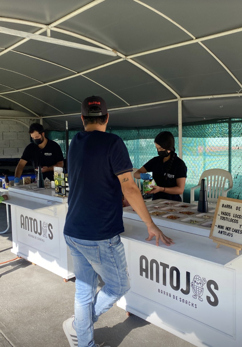 Vasos locos preparados para fiesta